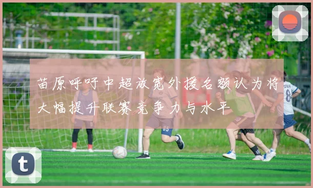 苗原呼吁中超放宽外援名额认为将大幅提升联赛竞争力与水平